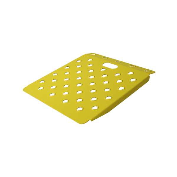 Punched Deck Wedge 22" x 24" Safety Yellow