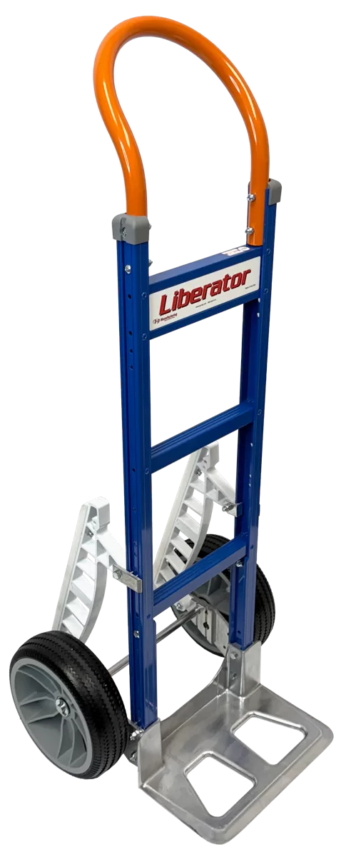 Customized Powder Coat Loop Handle, w/ 10″ No Flat Wheels and Stair Climbers