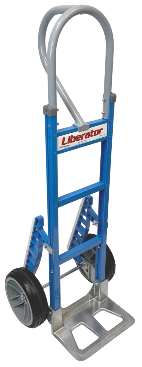 Customized Powder Coat Straight Loop, Vertical Grip at 52″ w/ 10″ No Flat Wheels and Stair Climbers​